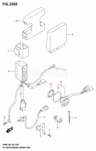 DF60A From 06002F-610001 (E03)  2016 drawing PTT SWITCH /​ ENGINE CONTROL UNIT (DF60AVT:E03)