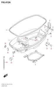 DT15A From 01504-510001 (P36-P40)  2015 drawing LOWER COVER (DT9.9A:P40)