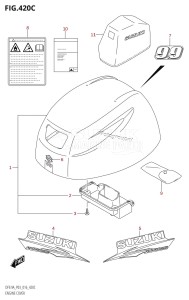 DF9.9A From 00994F-610001 (P03)  2016 drawing ENGINE COVER (DF9.9A:P03)