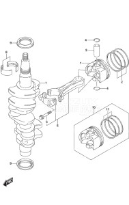 Outboard DF 30A drawing Crankshaft