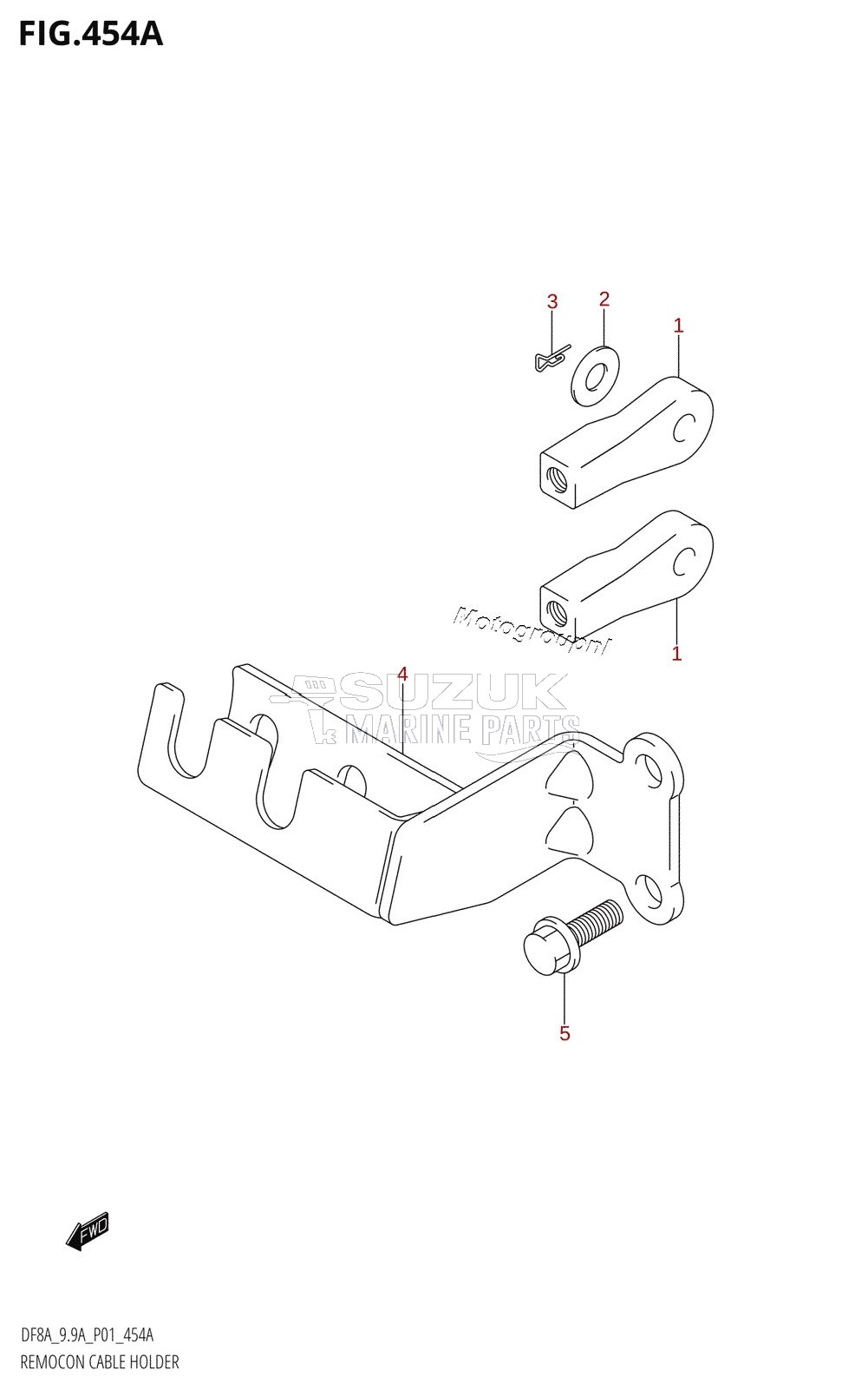 REMOCON CABLE HOLDER (DF8AR,DF9.9AR)