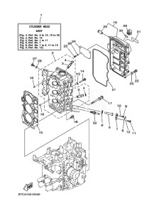 F40ELRD drawing CYLINDER--CRANKCASE-2