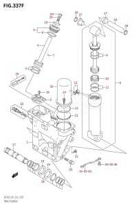 DF225T From 22503F-210001 (E01)  2012 drawing TRIM CYLINDER (DF225T:E40:(X-TRANSOM,XX-TRANSOM))