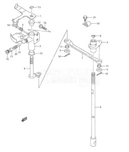 DF 115 drawing Clutch Shaft (S/N 681518 & Newer)