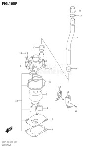 15002F-710001 (2017) 150hp E01 E40-Gen. Export 1 - Costa Rica (DF150T) DF150 drawing WATER PUMP (DF175T:E40)