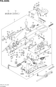 05004F-410001 (2014) 50hp E01-Gen. Export 1 (DF50AVT  DF50AVTH) DF50A drawing TILLER HANDLE (DF60ATH:E40)