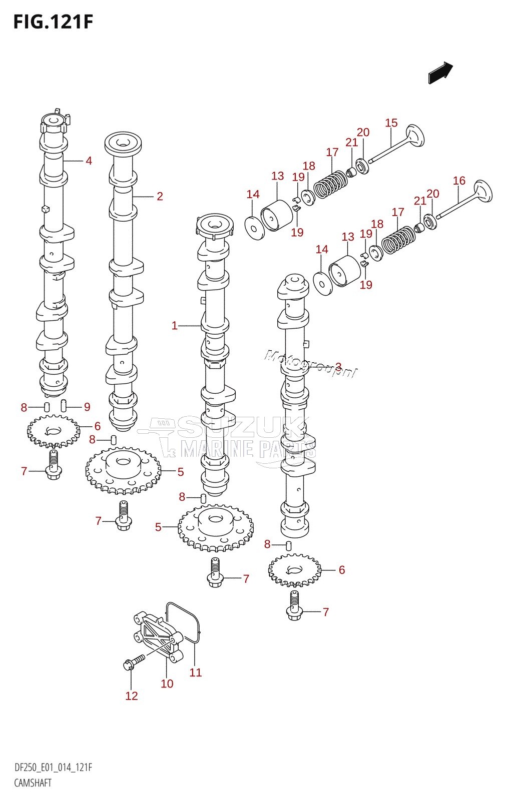 CAMSHAFT (DF225T:E40)