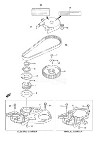 Outboard DF 9.9A drawing Timing Belt Non-Remote Control