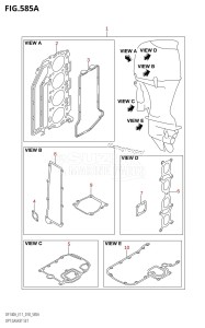 DF115AZ From 11503Z-810001 (E11 E40)  2018 drawing OPT:GASKET SET