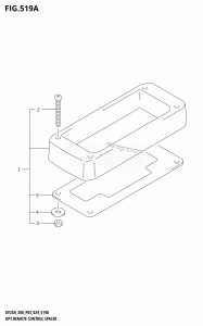 DF250A From 25003P-440001 (E11 - E40)  2024 drawing OPT:REMOTE CONTROL SPACER (DF25A,DF25ATH,DF30ATH)