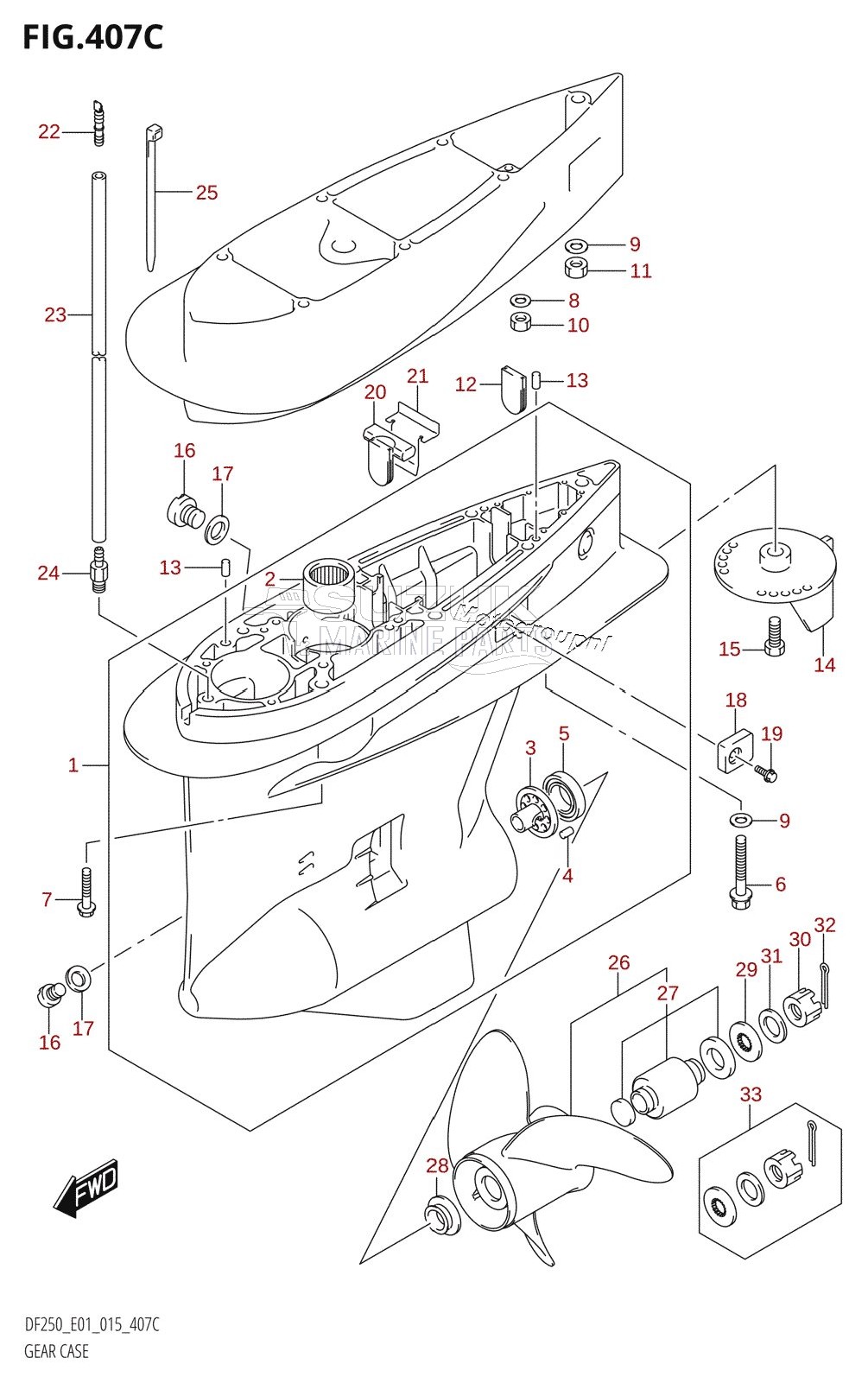 GEAR CASE (DF200Z:E01)