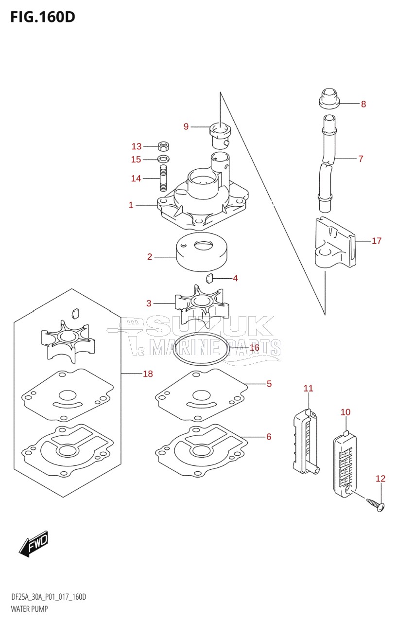 WATER PUMP (DF25ATH:P01)