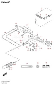 DF20A From 02002F-410001 (P01)  2014 drawing TILLER HANDLE (DF15ATH:P01)