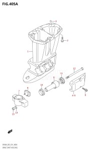 06003F-410001 (2014) 60hp E03-USA (DF60AVT) DF60A drawing DRIVE SHAFT HOUSING (DF40A)