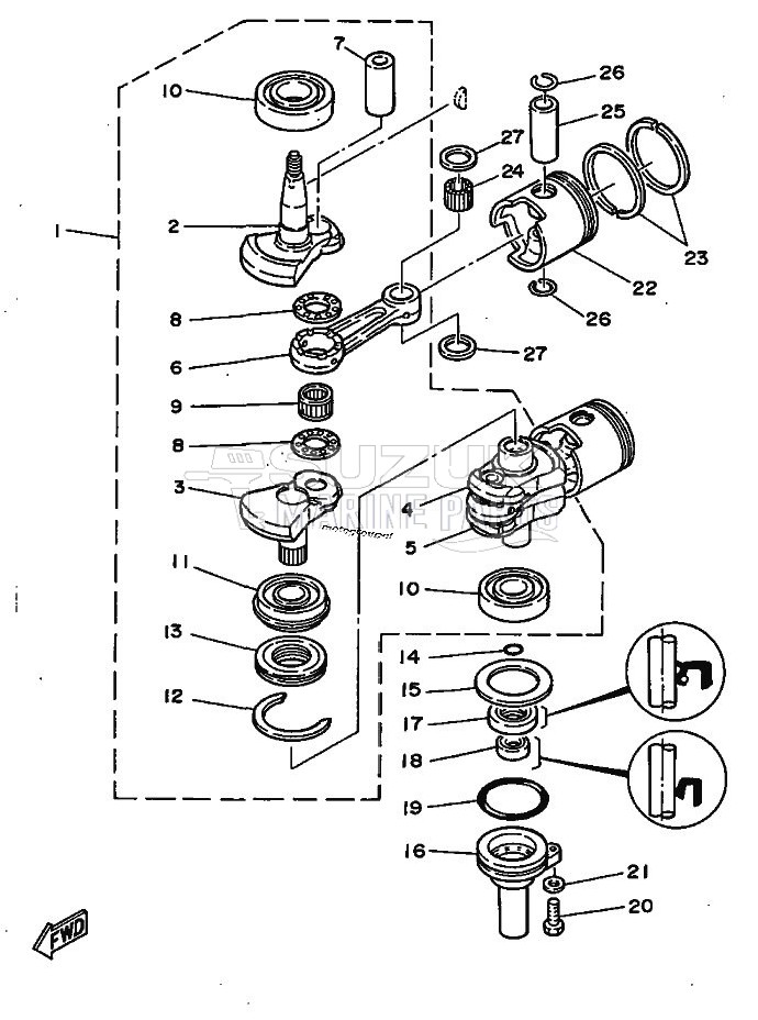 CRANKSHAFT--PISTON