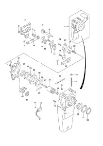 Outboard DF 25 V-Twin drawing Concealed Remocon (2) Remote Control