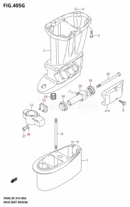 DF60A From 06003F-410001 (E01 E40)  2014 drawing DRIVE SHAFT HOUSING (DF60A:E01)