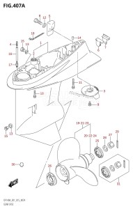 DF115A From 11503F-510001 (E01 E40)  2015 drawing GEAR CASE (DF100AT:E01)