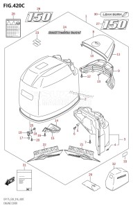 DF175Z From 17502Z-610001 (E03)  2016 drawing ENGINE COVER (DF150TG:E03)