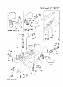 F300BETX drawing PROPELLER-HOUSING-AND-TRANSMISSION-2