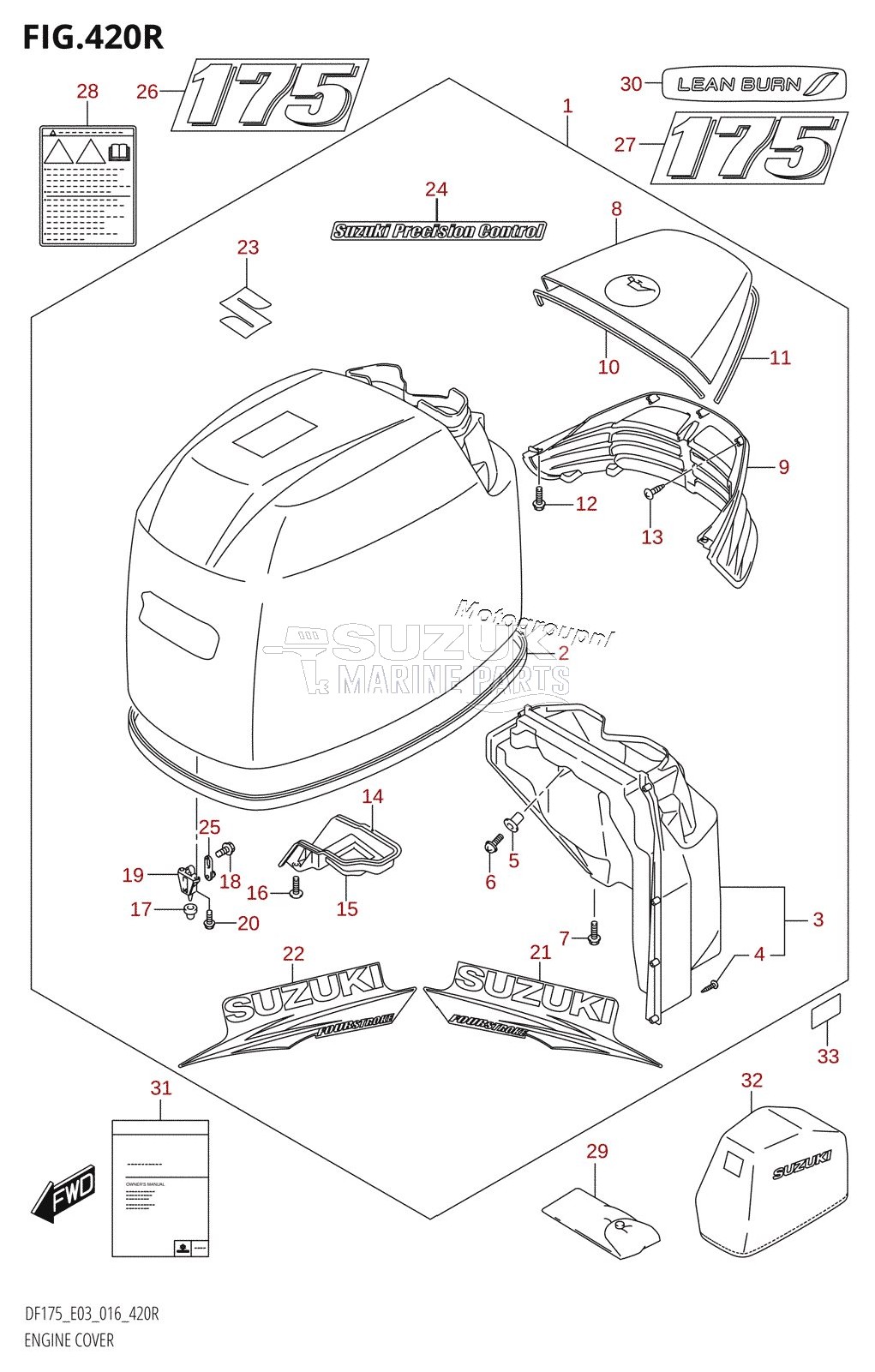 ENGINE COVER (DF175ZG:E03)