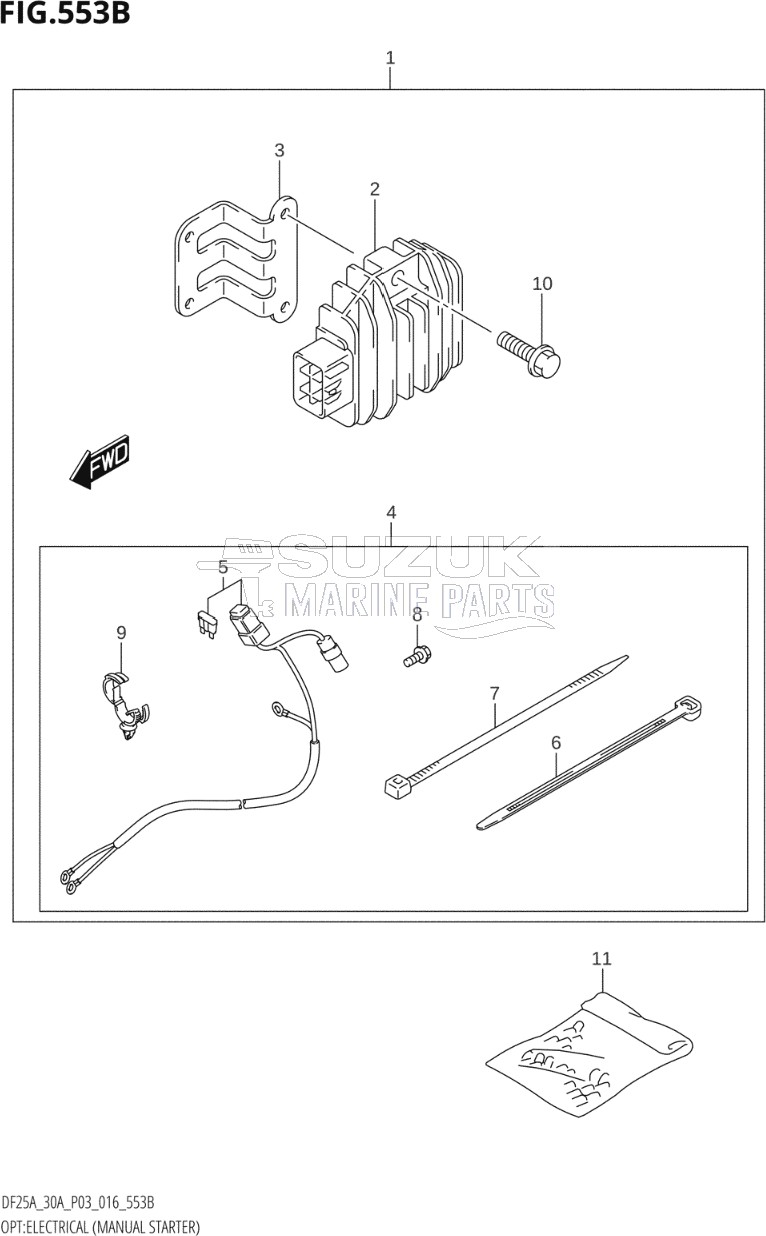 OPT:ELECTRICAL (MANUAL STARTER) (DF25AQ:P03:M-STARTER)