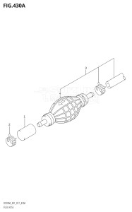 20003Z-710001 (2017) 200hp E01 E40-Gen. Export 1 - Costa Rica (DF200AZ) DF200AZ drawing FUEL HOSE