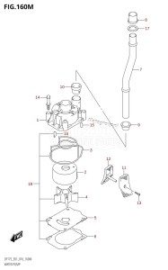 DF175ZG From 17502Z-610001 (E01 E40)  2016 drawing WATER PUMP (DF175TG:E40)