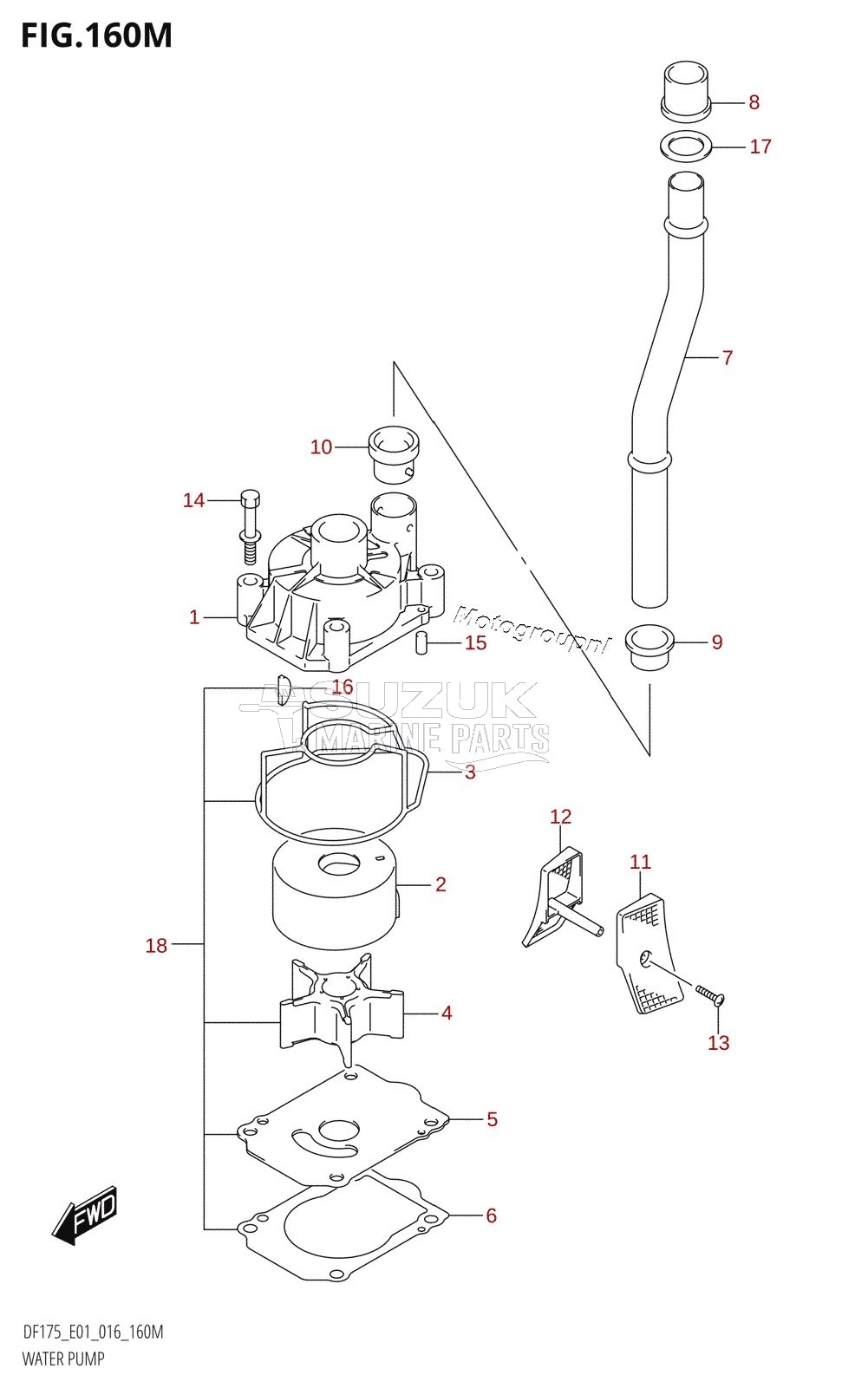 WATER PUMP (DF175TG:E40)