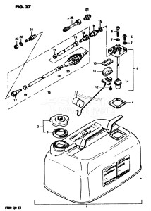 DT60 From 06001-301001 ()  1983 drawing FUEL TANK