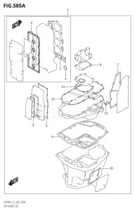 DF175A From 17503F-040001 (E01 E03 E40)  2020 drawing OPT:GASKET SET