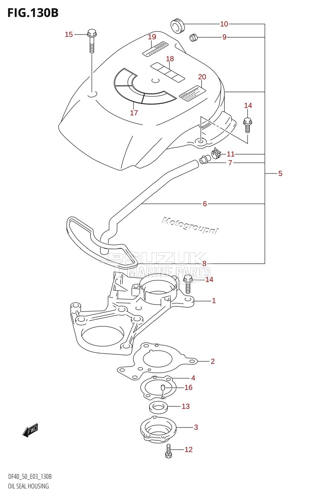 OIL SEAL HOUSING (K1,K2,K3,K4,K5,K6,K7,K8,K9,K10)