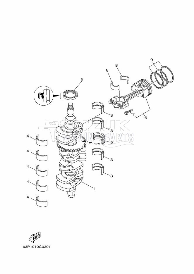 CRANKSHAFT--PISTON