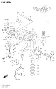 09003F-910001 (2019) 90hp E01 E40-Gen. Export 1 - Costa Rica (DF90ATH) DF90A drawing SWIVEL BRACKET (DF90AWQH)