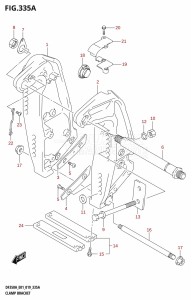 DF325A From 32501F-910001 (E01 E40)  2019 drawing CLAMP BRACKET