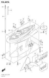 20003P-610001 (2016) 200hp E03-USA (DF200AP) DF200AP drawing GEAR CASE