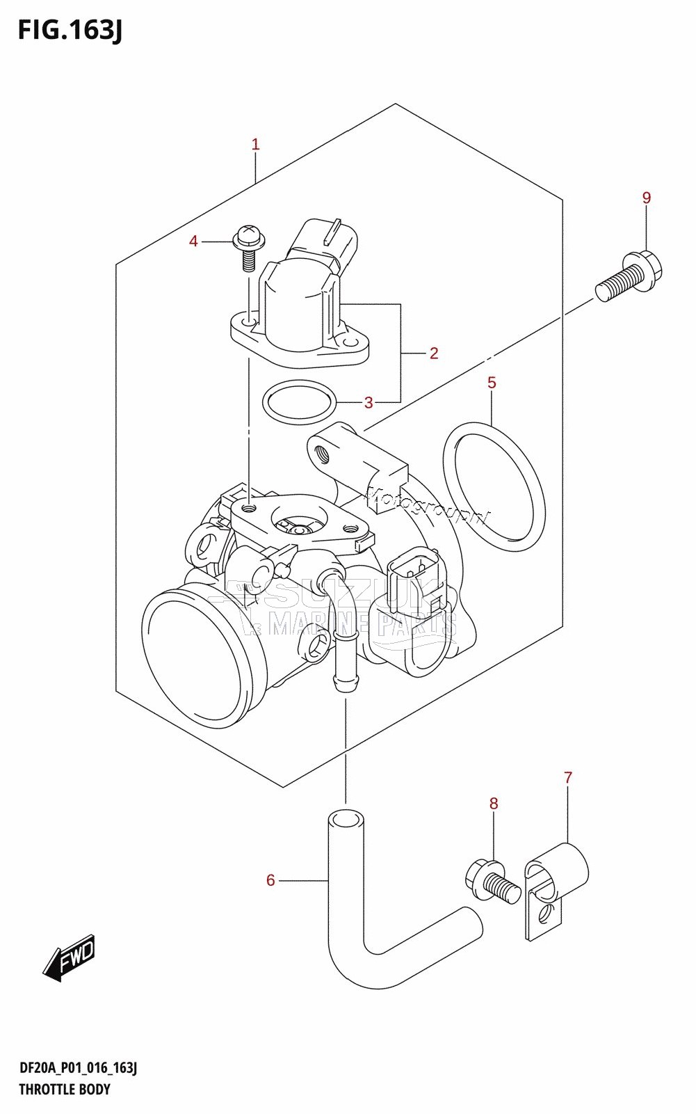 THROTTLE BODY (DF20A:P40)