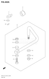 17502Z-210001 (2012) 175hp E03-USA (DF175Z) DF175Z drawing DRAG LINK