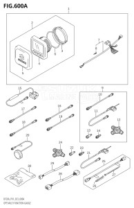 02002F-040001 (2020) 20hp E01 P01 P40-Gen. Export 1 (DF20A   DF20A    DF20AR   DF20AR    DF20AT   DF20AT    DF20ATH   DF20ATH) DF20A drawing OPT:MULTI FUNCTION GAUGE (SEE NOTE)