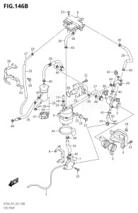 02002F-040001 (2020) 20hp E01 P01 P40-Gen. Export 1 (DF20A   DF20A    DF20AR   DF20AR    DF20AT   DF20AT    DF20ATH   DF20ATH) DF20A drawing FUEL PUMP (P40)