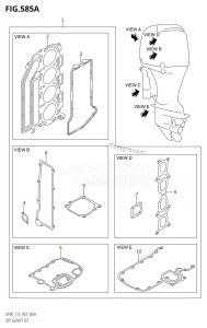 DF90 From 09001F-680001 (E03)  2006 drawing OPT:GASKET SET