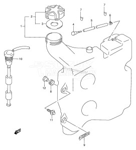 DT90 From 09001-581001 ()  1995 drawing OIL TANK