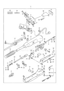 Outboard DF 90A drawing Tiller Handle