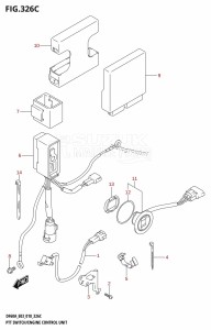 DF50A From 05003F-810001 (E03)  2018 drawing PTT SWITCH /​ ENGINE CONTROL UNIT (DF60A)