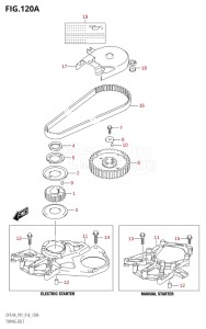 00994F-610001 (2016) 9.9hp P01-Gen. Export 1 (DF9.9A  DF9.9AR) DF9.9A drawing TIMING BELT (DF8A:P01)