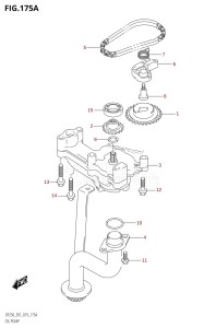 DF225Z From 22503Z-910001 (E01 E40)  2019 drawing OIL PUMP