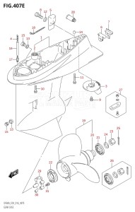 05003F-610001 (2016) 50hp E03-USA (DF50A) DF50A drawing GEAR CASE (DF60AVT:E03)