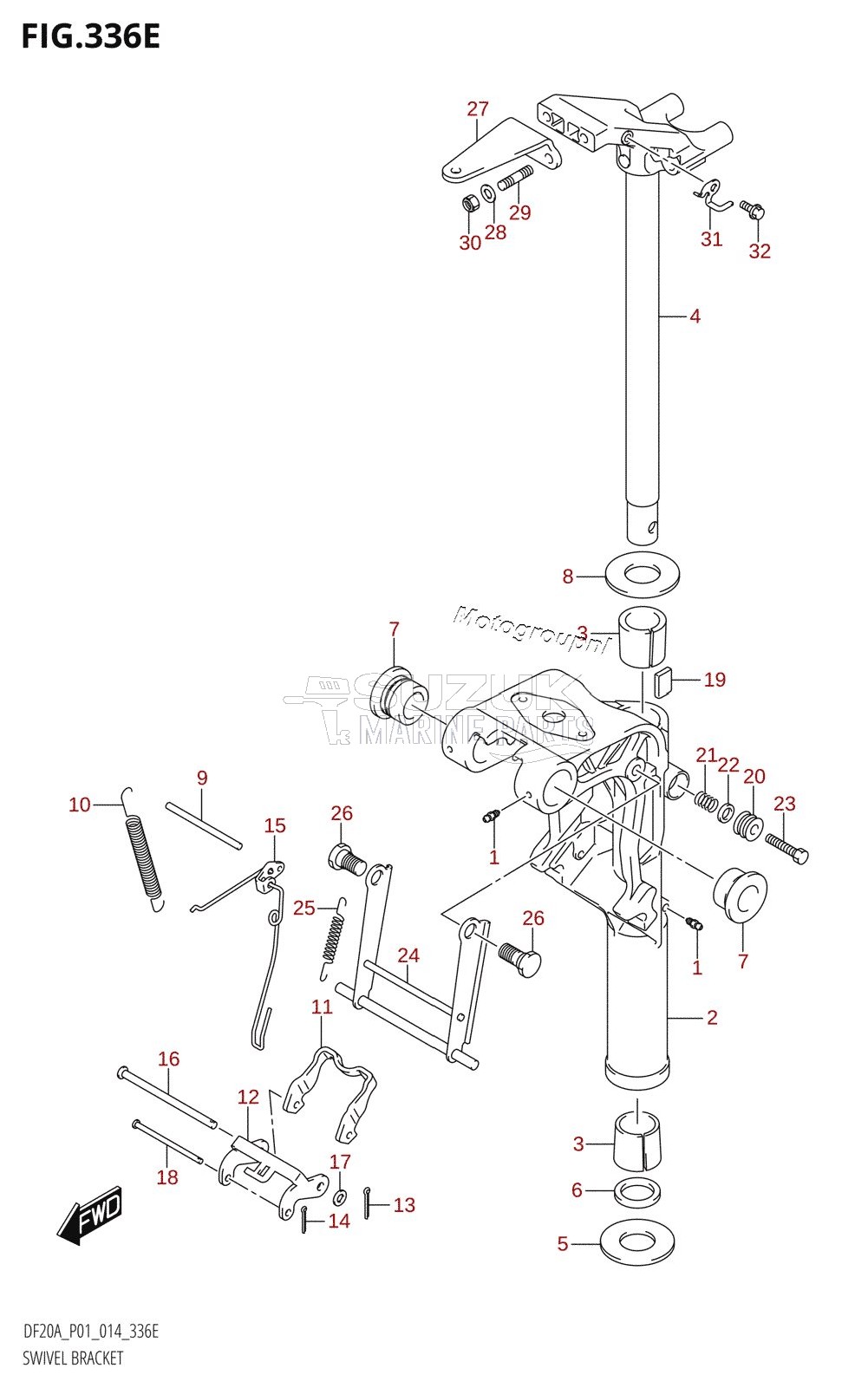 SWIVEL BRACKET (DF15AR:P01)