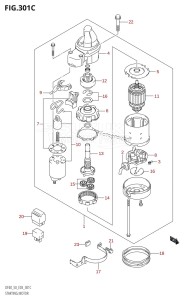 DF40 From 04001F-031001 (E03)  2013 drawing STARTING MOTOR (K5,K6,K7,K8,K9,K10)