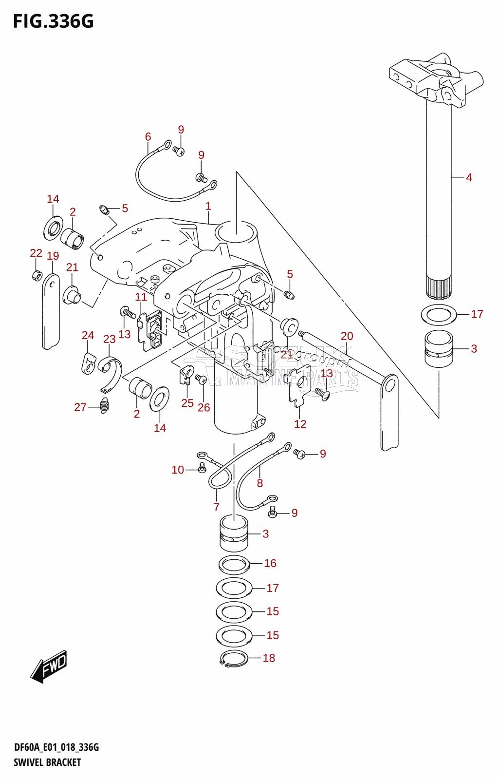 SWIVEL BRACKET (DF60ATH:E01,DF60ATH:E40)